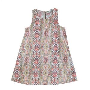 Rachel Zoe Medium 100% Linen Pastel Sleeveless Shift Dress